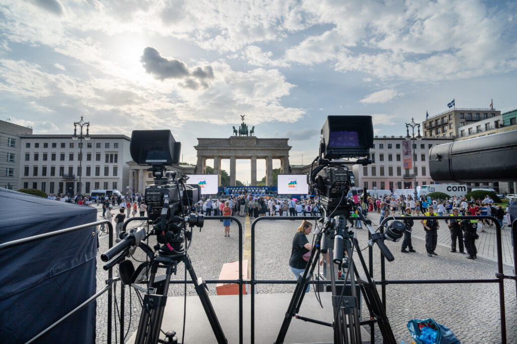 Boradcast Kameras Brandenburger Tor